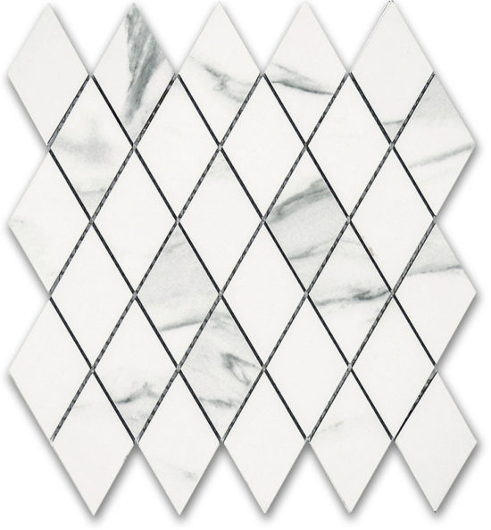 Treasure Statuario Polished Diamond Mosaic | Glens Falls Tile & Supplies