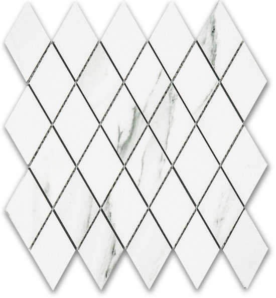 Treasure Statuario Polished Diamond Mosaic | Glens Falls Tile & Supplies