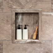 Venetian Marble Shower Niche 14.5x12 Inside | Glens Falls Tile & Supplies