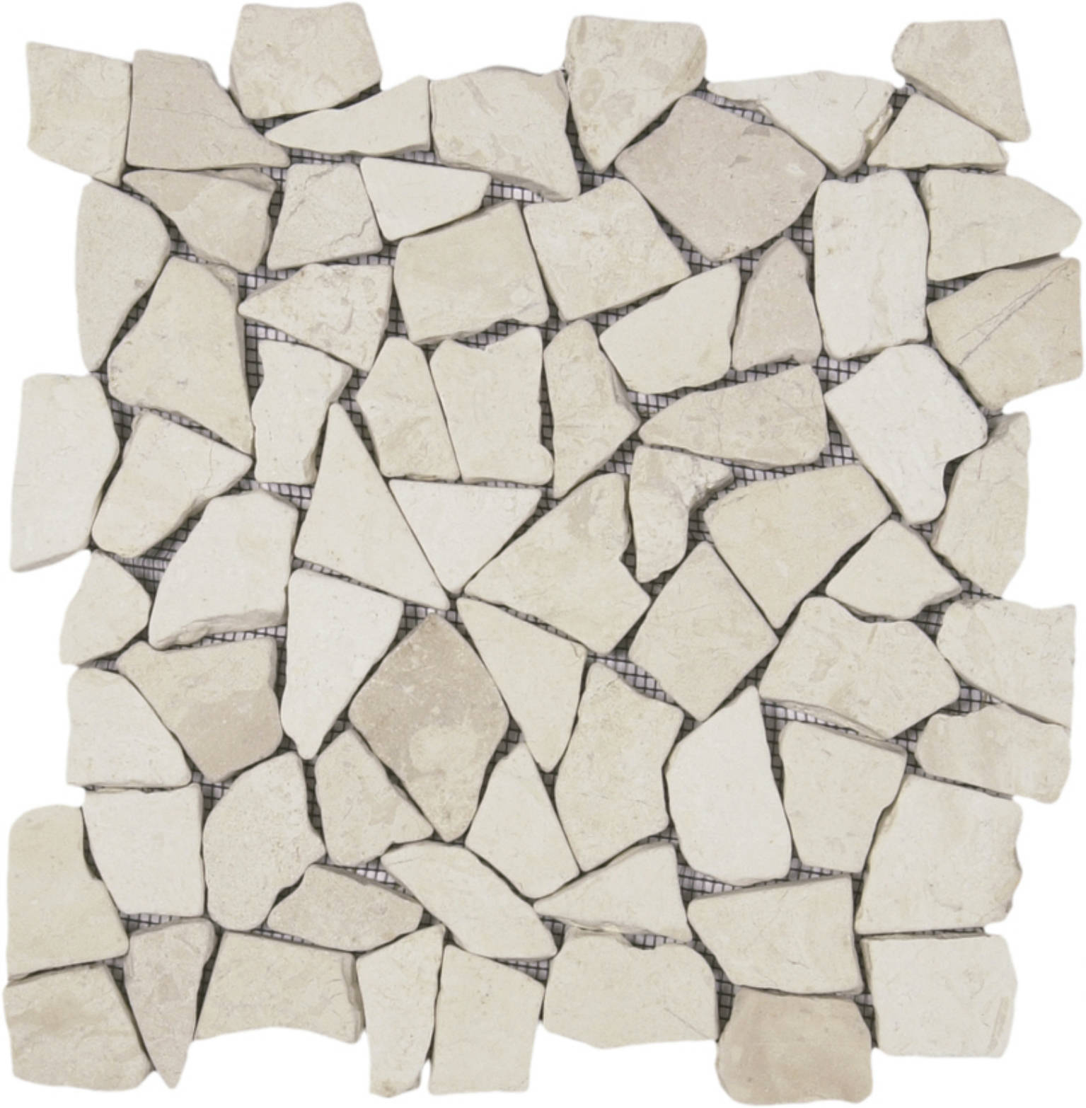 White Mini Opus Interlocking Mosaic Sheet | Glens Falls Tile & Supplies