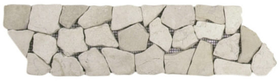 White Opus Mosaic Interlocking Border | Glens Falls Tile & Supplies