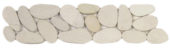 White Xl Sliced Matte Pebble Interlocking Border | Glens Falls Tile & Supplies