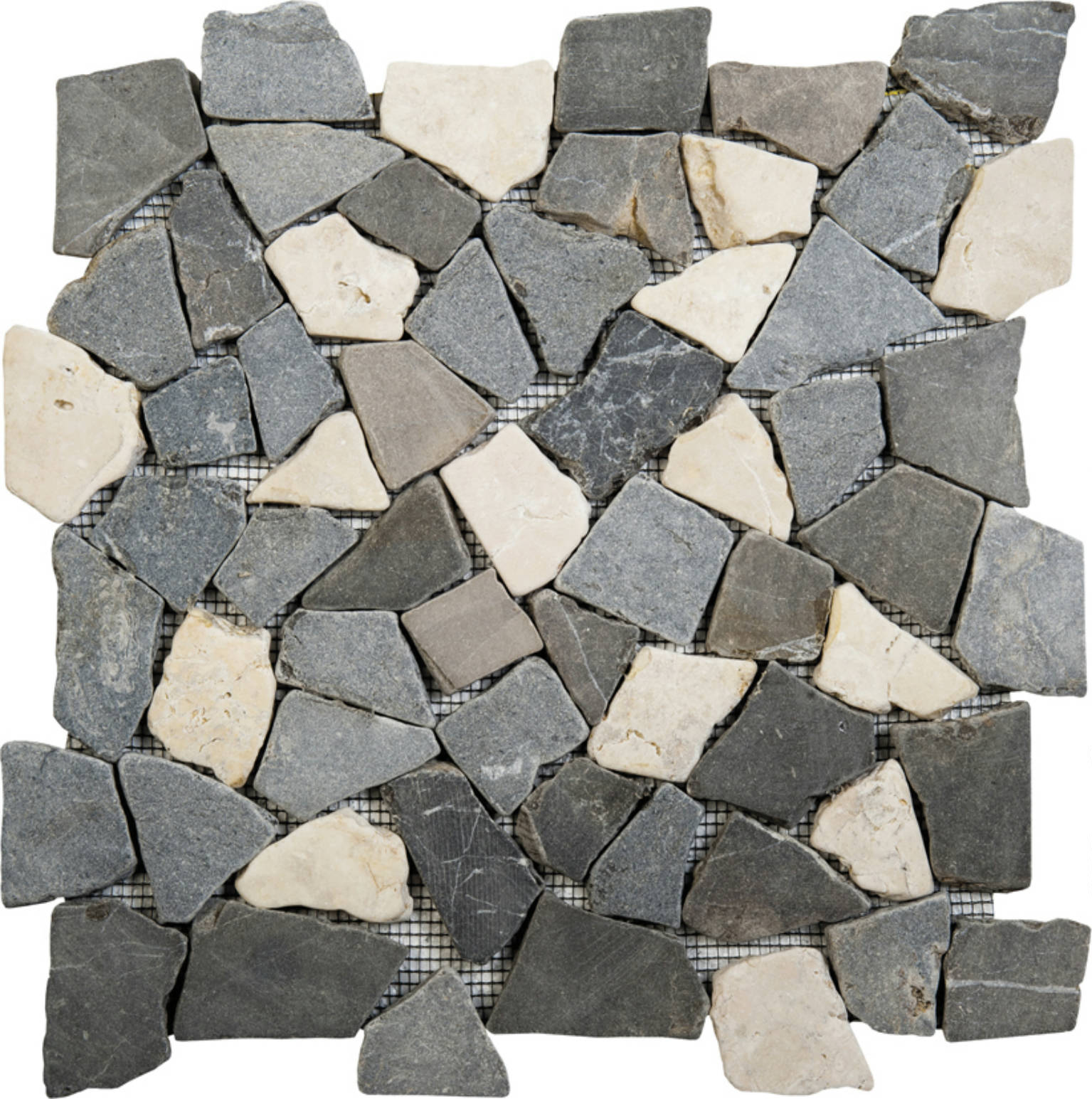 White/Grey/Black Opus Interlocking Mosaic | Glens Falls Tile & Supplies