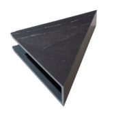 Black Ice Shower Shelf 14.56x7.12x2 | Glens Falls Tile & Supplies