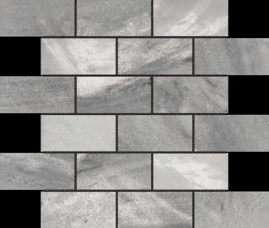 2"x4" Brick Ice Grey Mosaic | Glens Falls Tile & Supplies