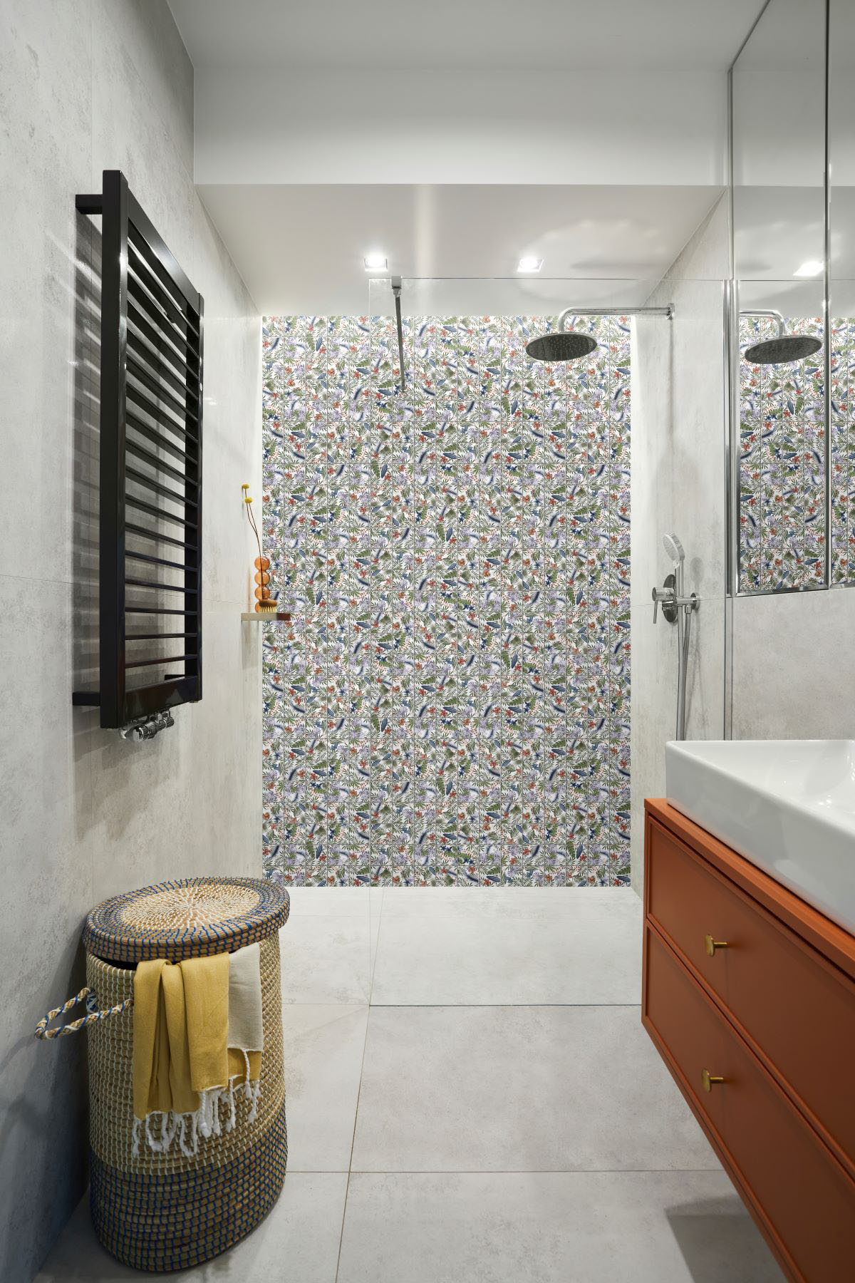 4"x4" Floral Multicolor Mosaic | Glens Falls Tile & Supplies