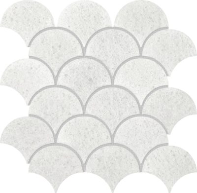 Crystal White Marble Scale Polished