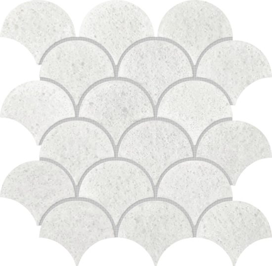 Crystal White Marble Scale Polished | Glens Falls Tile & Supplies