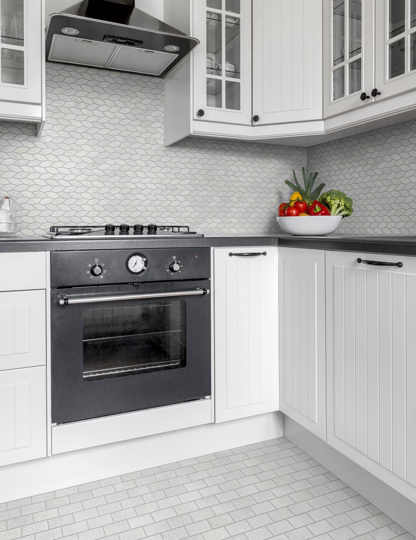 Elongated Hexagon White  | Glens Falls Tile & Supplies