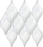 Glass "Tears" White Mosaic | Glens Falls Tile & Supplies