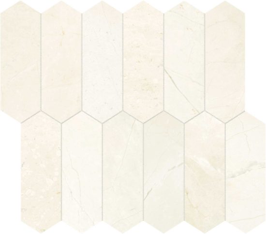 Avorio Crema 2x6 Picket Mosaic