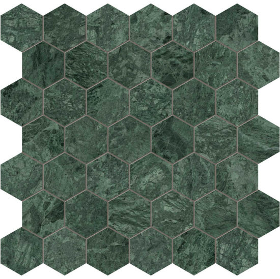 Diosa Verde 2 Hexagon Mosaic