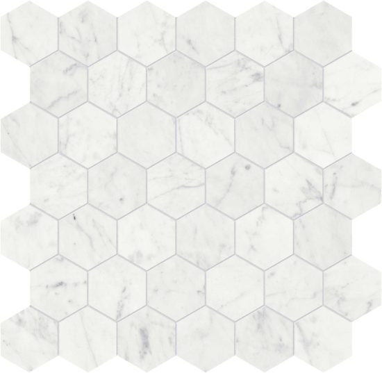Eterna Bianco 2 Honed Hexagon Mosaic | Glens Falls Tile & Supplies