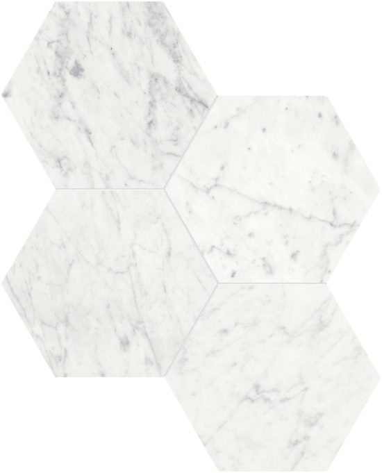 Eterna Bianco 6 Polished Hexagon Mosaic | Glens Falls Tile & Supplies