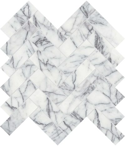 Lilac Volta 1.25×4 Herringbone Mosaic