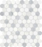 Utopio 1.25 Penny Round Polar Mosaic | Glens Falls Tile & Supplies