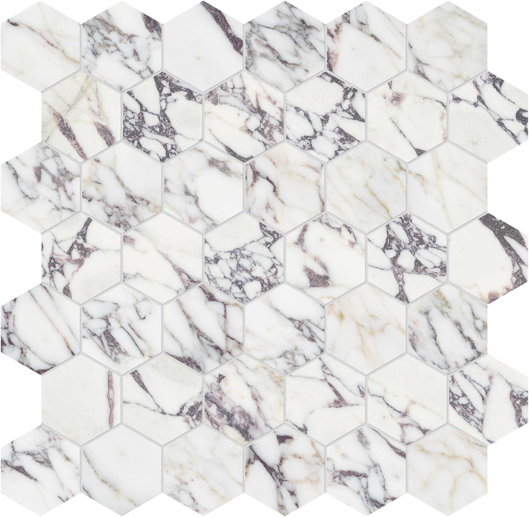 Viola Roccia 2 Hexagon Mosaic | Glens Falls Tile & Supplies