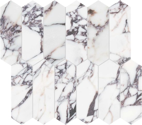 Viola Roccia 2x6 Picket Mosaic | Glens Falls Tile & Supplies