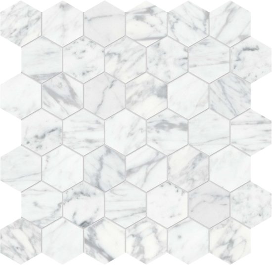 Virtue Bianco 2 Hexagon Mosaic | Glens Falls Tile & Supplies