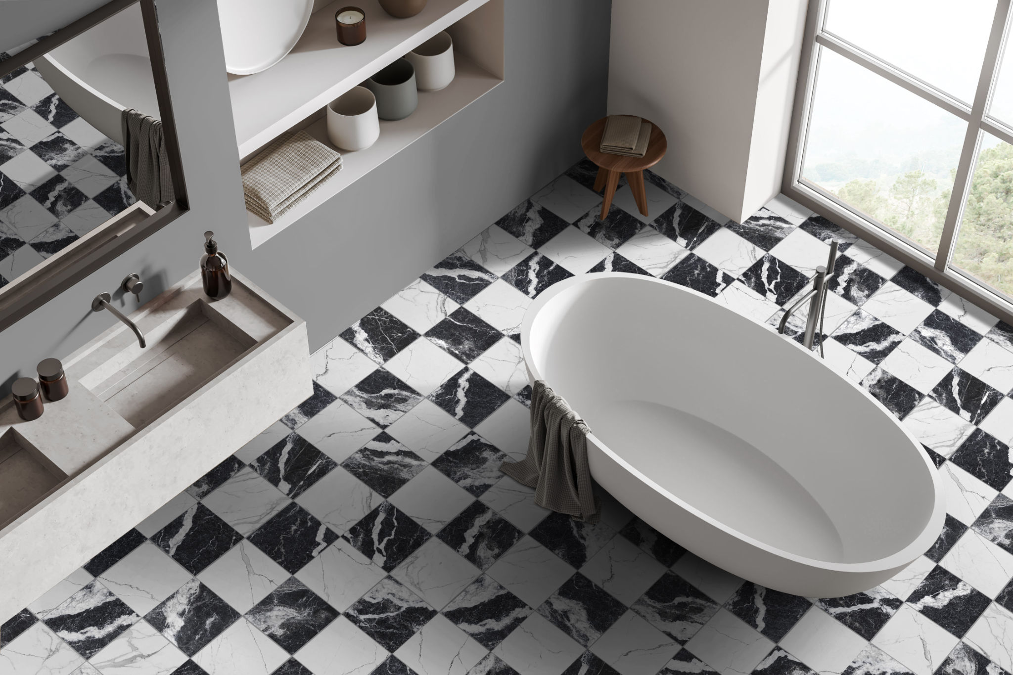 Obsession Nero & Statuario 2 | Glens Falls Tile & Supplies