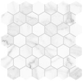 Royal Stoneworks 2" Grandvein White Hex | Glens Falls Tile & Supplies