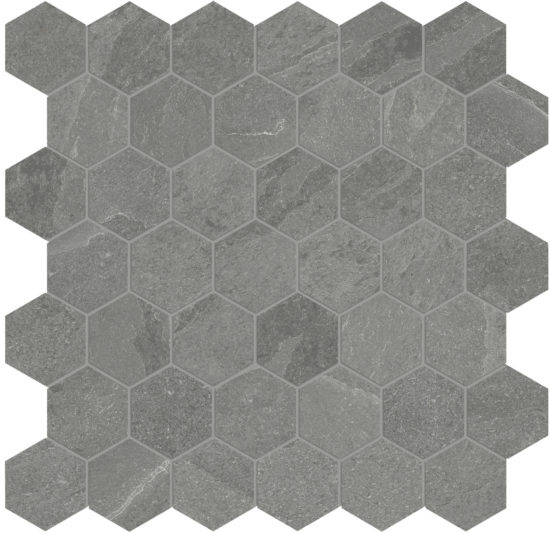 Nord 2 Hex Chromium | Glens Falls Tile & Supplies