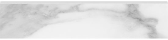 Plata 3x12 Statuario Brina Bullnose Polished | Glens Falls Tile & Supplies