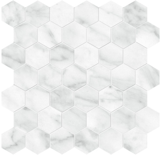Plata Carrara Abisso 2 Hexagon Matte | Glens Falls Tile & Supplies