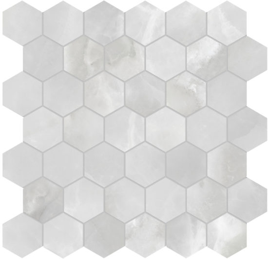 Plata Onyx Crystallo 2 Hexagon Matte | Glens Falls Tile & Supplies