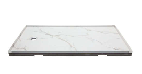 Shower Pan 30x60 Bianco Marble | Glens Falls Tile & Supplies