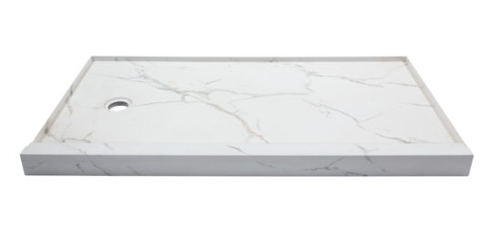 Shower Pan 30x60 Bianco Marble | Glens Falls Tile & Supplies