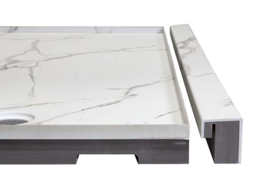 Shower Pan 36x60 Bianco Marble | Glens Falls Tile & Supplies