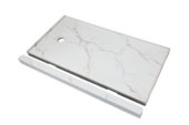Shower Pan 36x60 Bianco Marble | Glens Falls Tile & Supplies